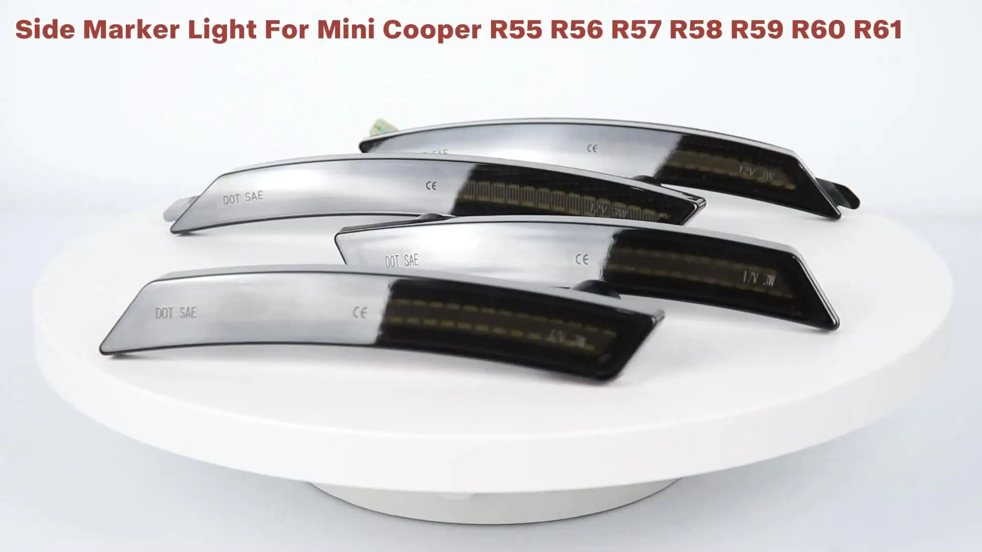 Белый светодиодный боковой габаритный фонарь дневного света для Mini Cooper R55 Clubman R56