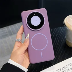 Matte Silicone Magnetic Magsafe - Compatible Soft Case for P80 Pro (Purple)