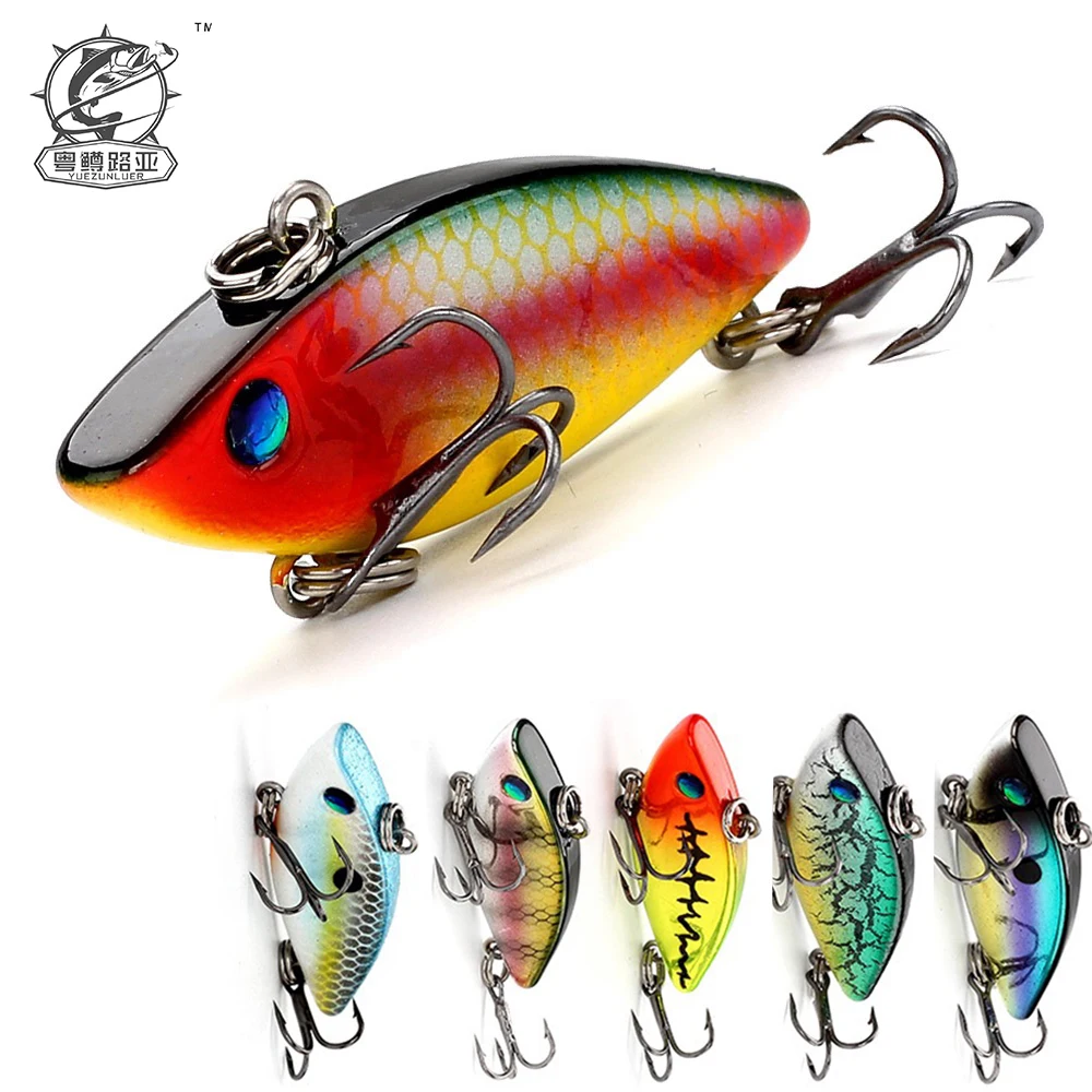 1PcsBansheeLiplessCrankbait40mm45gVIBBladeFishingBaitSound