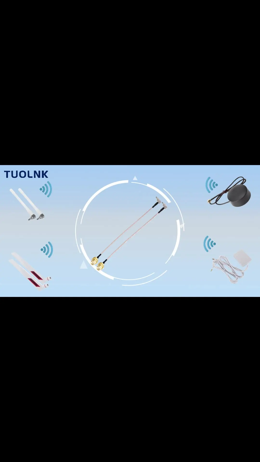 Cable Coaxial SMA A TS9/CRC9 - RG316, 30cm, Pack De 2, Para Antenas 4G LTE Y Routers WiFi