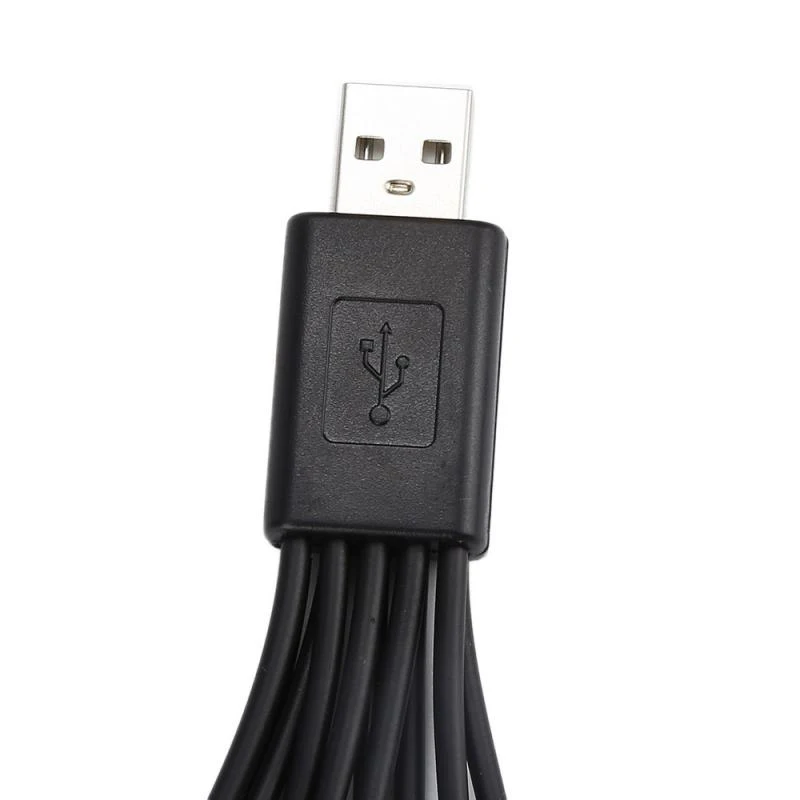 Black USB Multi Port Charging Cable for Mobile Phones
