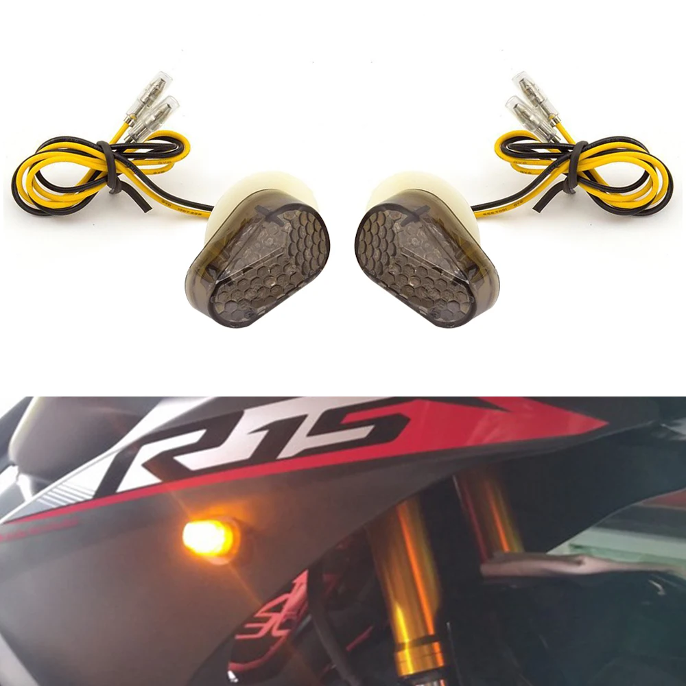 

2PC LED Turn Signal Flush Mount For Yamaha YZF R1 R6 YZF R6S FZ1S FAZER 1000 FZ6S FAZER 600 Motorcycle Turn Signal Light Blinker