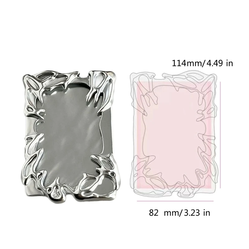 Photo Card Holder Photocard Holder Original Creative Idol Photo Card Holders for 3 Inch Electroplate Plasitic Frame Photocard Holders Photo Binder