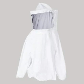 Protective Beekeeping Jacket Veil Smock Equipment Beekeeping Hat Sleeve Beekeeper Suit Apiculture Bee Dress 4