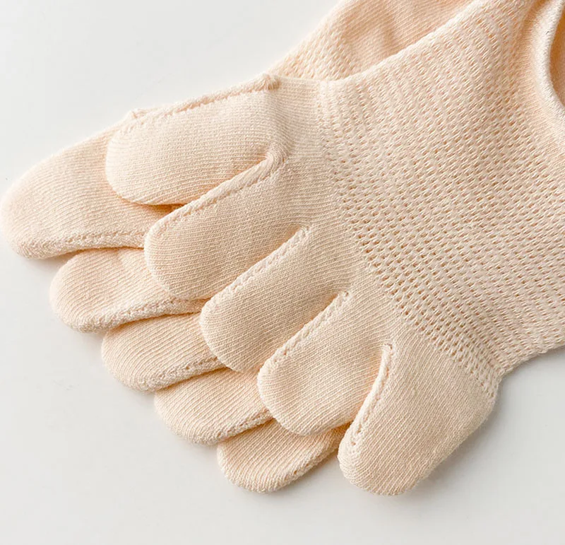 Cotton Breathable Five Finger Boat Socks Women Mesh Boat Socks Breathable Five Toe Socks