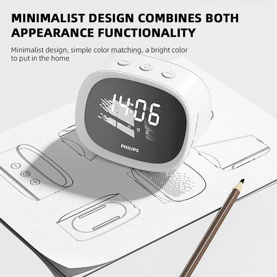 Philips TAS2909 Wireless Bluetooth Speaker Home Desktop Smart