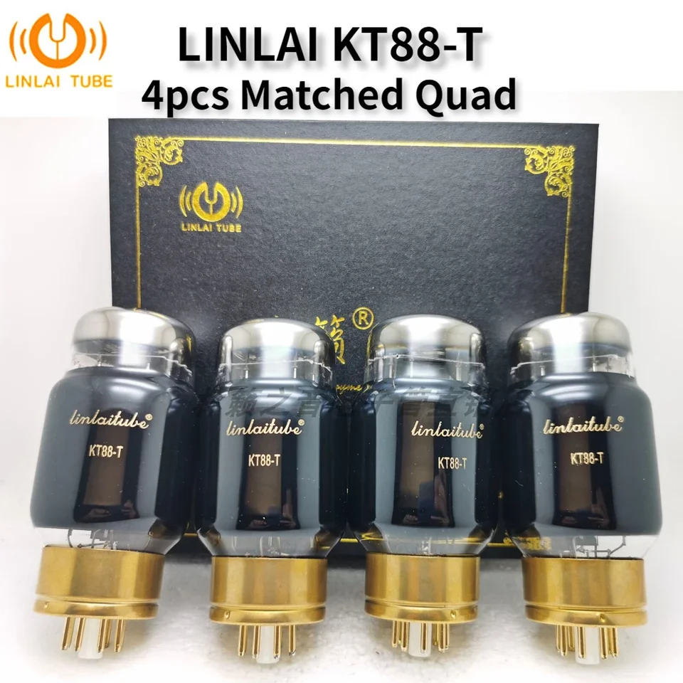 Válvulas De Vacío Linlai KT88-D - Par De 2 Tubos Para Amplificador De Audio, Equivalente A 6550, 42W