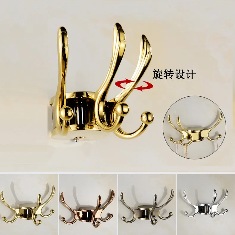 

Vintage Flexible Swivel Hook Wall Mounted Towel Robe Clothes Hat Coat Hooks For Bathroom Kitchen