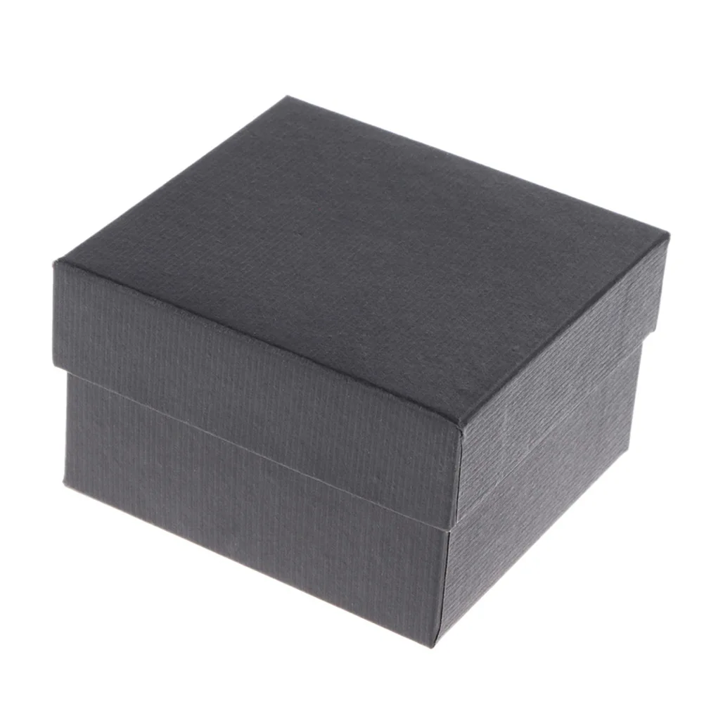 Fashion Square Single Watch Storage Case with Removable Pillow Compound Material Jewelry Display Storage Box for Men and Women