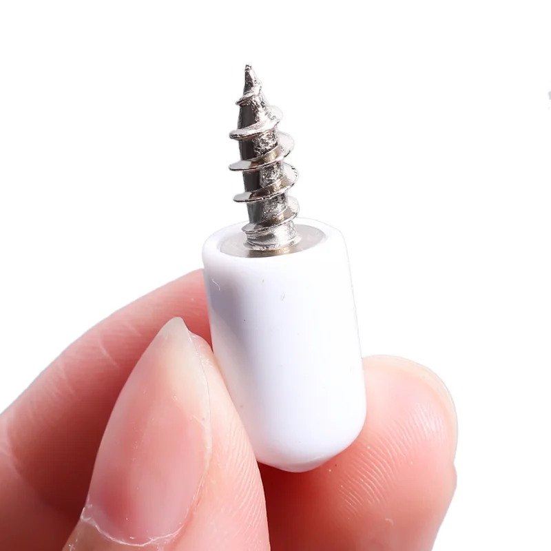 12Set Cross Self-tapping Screw Rubber Sleeve Laminate Support Homemade Wardrobe Cabinet Glass Hard Nonslip Partition Nail