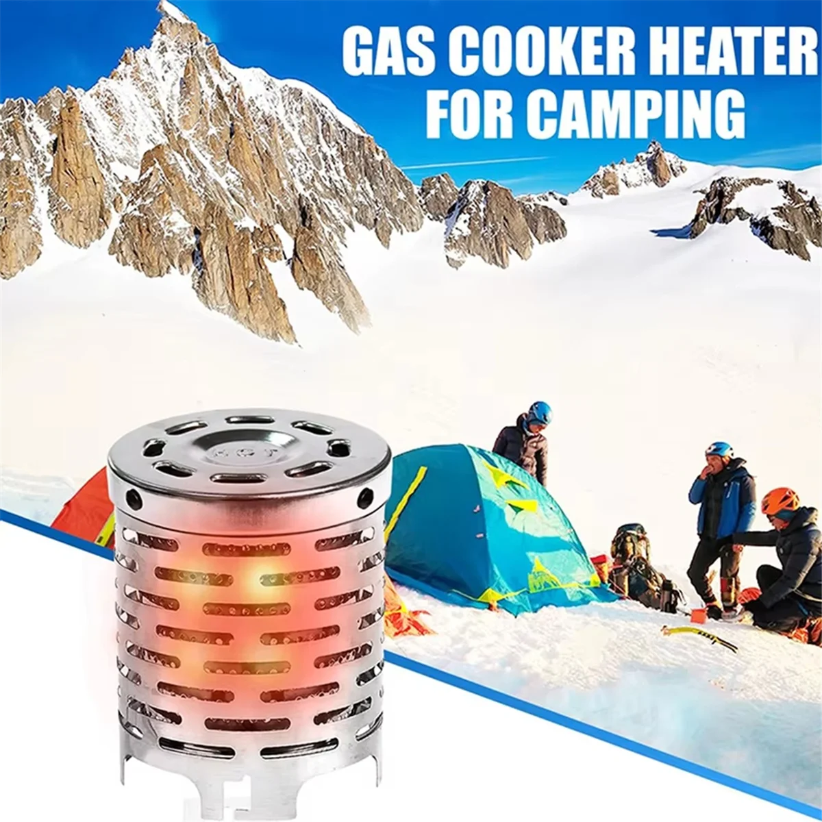 BAAU Outdoor Portable Heating Cover Gases Heater Stoves Mini Heater Cap Camping Infrared Stove Stainless Steel Oven