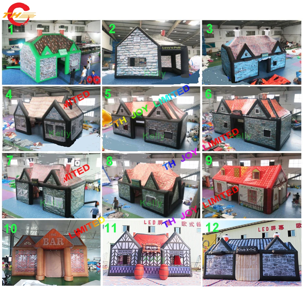 

Free Door Shipping! 6x4m 10x6m GIant Outdoor Party Inflatable Irish Pub Tent Lawn Event Marquee For Sale