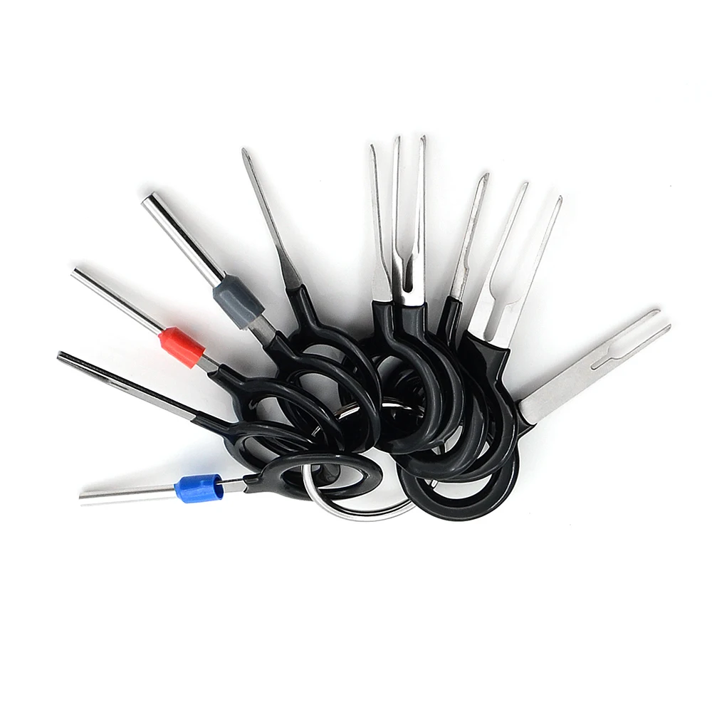 Terminal Removal Tool 11pcs Car Terminal Removal Tool Puller Auto Set Motorist Kit Automotive Repair Tool Stylus Wire Crimp Pin Extractor