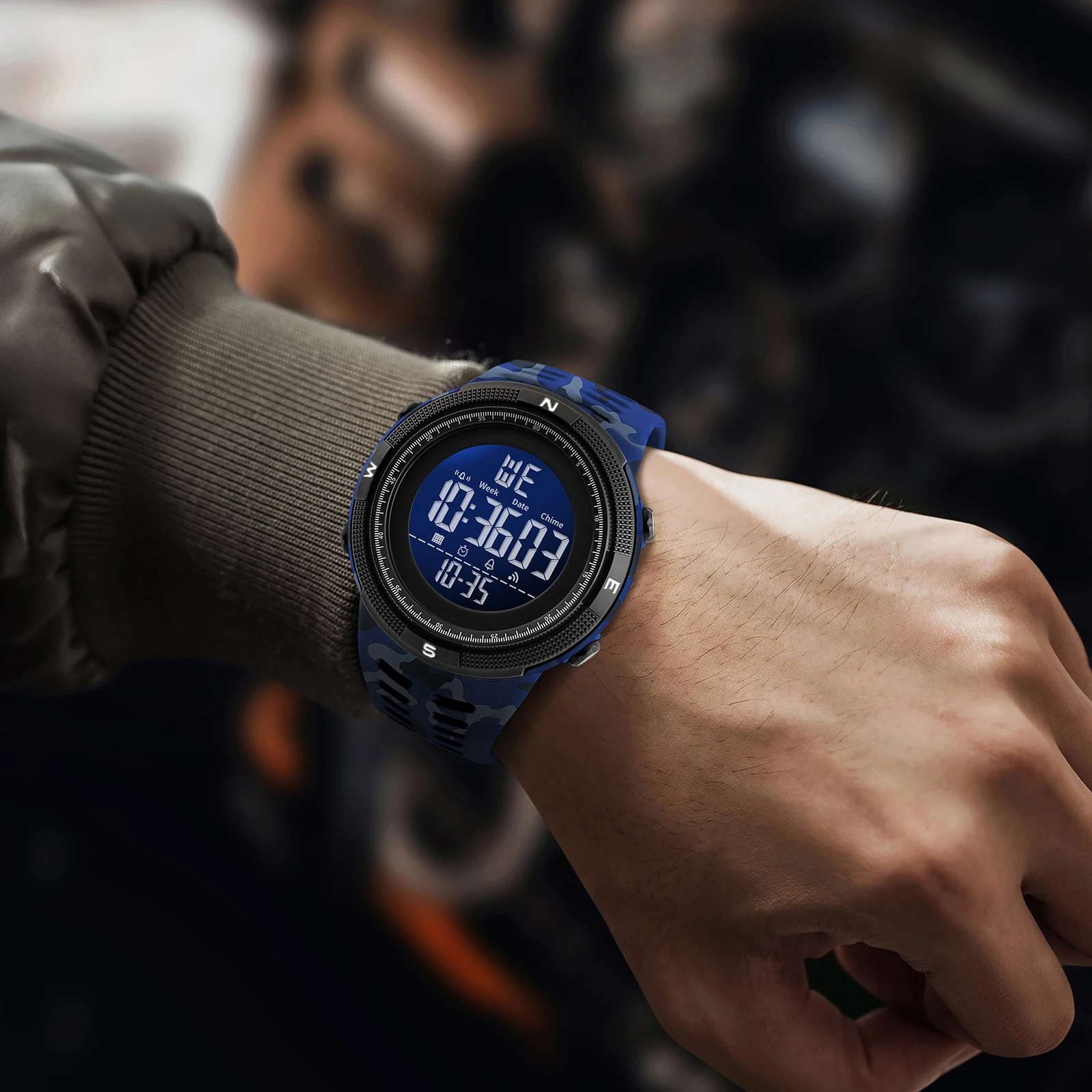 LED Digital Watch 2025 SMAEL Digital Watch Military Men's 50m Waterproof Alam Clock Big Dial Watch 1915 Man Sports Digital