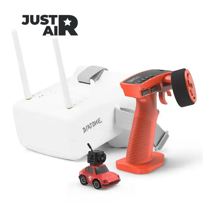 

DIATONE SNT JustAir 1:100 Q25 FPV версия мини RC FPV Micro Car RTR с Air5 2,4G 5CH пульт дистанционного управления 4,3 дюймов FPV очки
