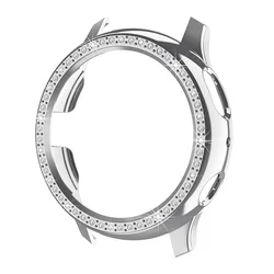 Luxury Bling Rhinestone Screen Protector Case - Full Coverage Face Case for Active2 44mm (Active2 Silver)