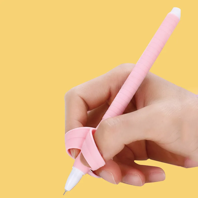 Pen Holder Pen And Brush Holder 1Pc Children Pencil Holder Correction Writing Hold Pen Grip Posture Tool Silicone writing posturecorrector Stationery 2530