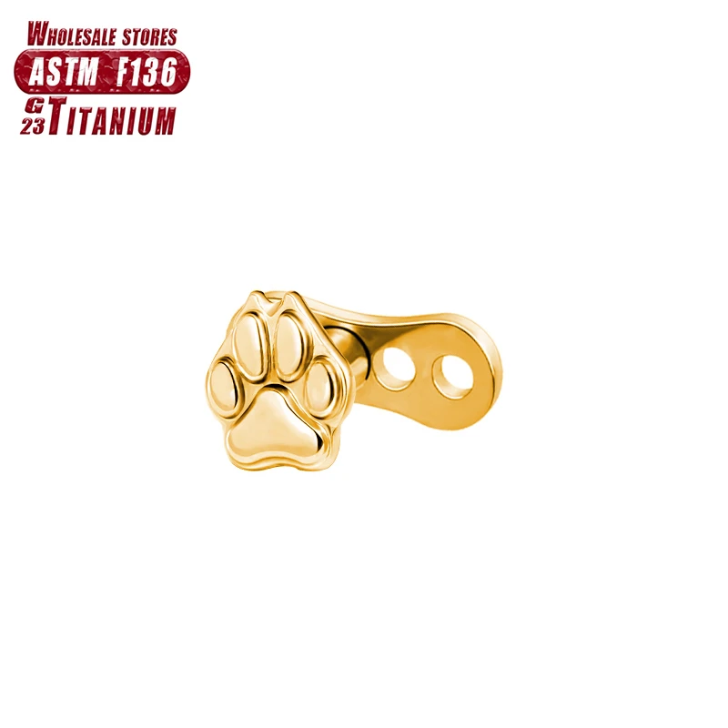 F136 Titan Microdermal Blume 16g Zirkon Helix Piercing Dermal CZ Anchol Schlange Innengewinde sexy Haut Taucher Körperschmuck – Detail 14