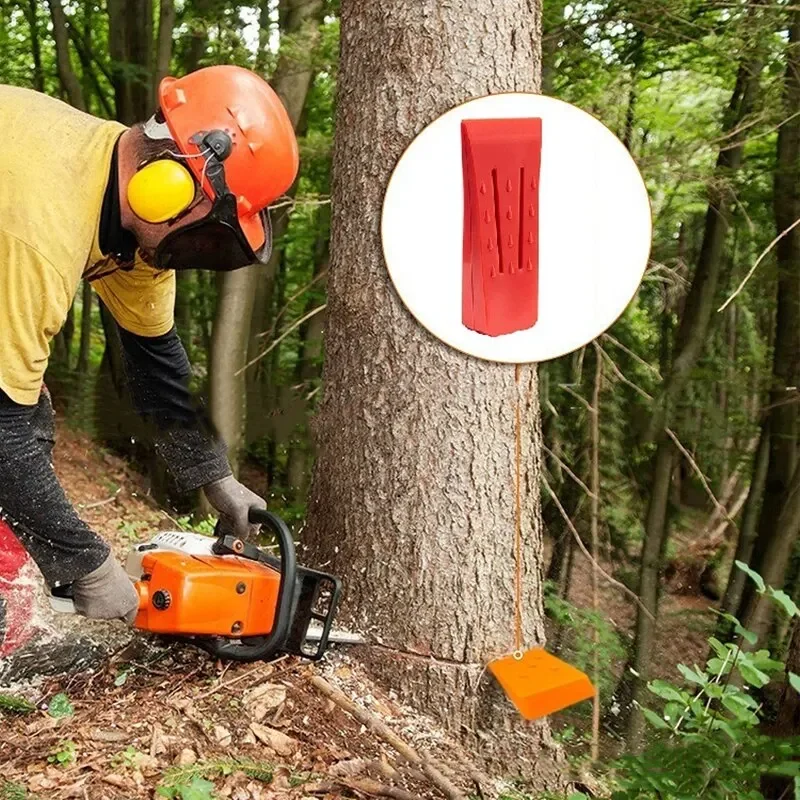 Cunei per abbattimento albero 6 pollici flelling Wedge abbattimento motosega strumento ausiliario taglio albero cuneo strumento di registrazione a spillo per motosega