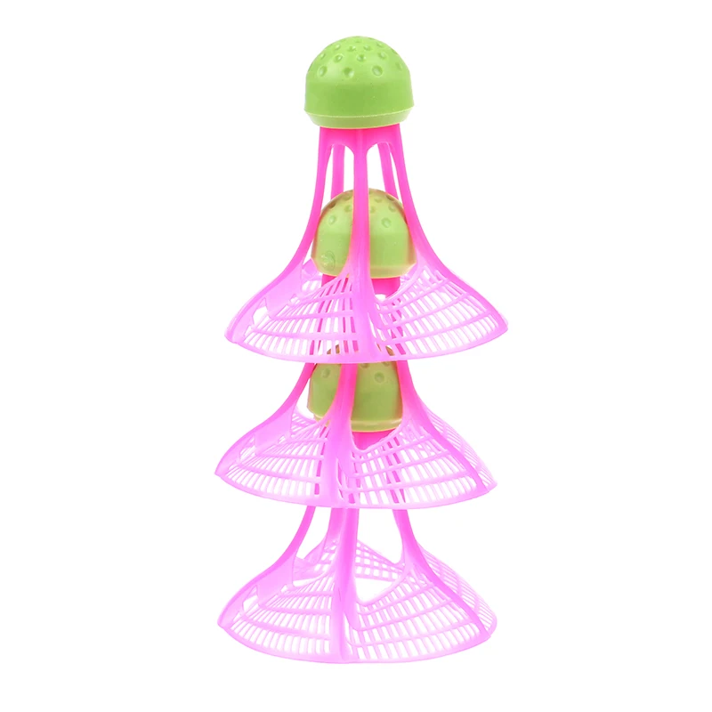 Badminton Shuttlecock 3Pcs/Pack Windproof Badminton Outdoor Badminton Windproof Plastic Ball Nylon Shuttlecock Stable Resistance Sport Training Balls