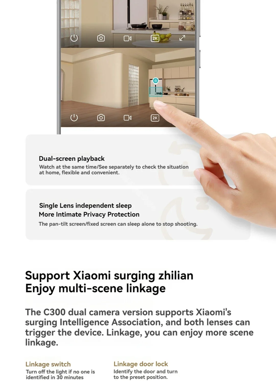 Gadgetoo Xiaomi Smart Camera C300 Dual Lens Version