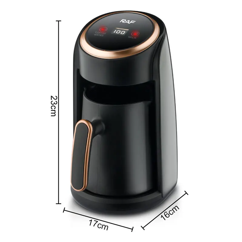 600W Power Electric Coffee Pot Multi-Usage Auto Power-Off 3 In 1 Water Milk Tea Maker Machine High Temperature Resistant 300ml