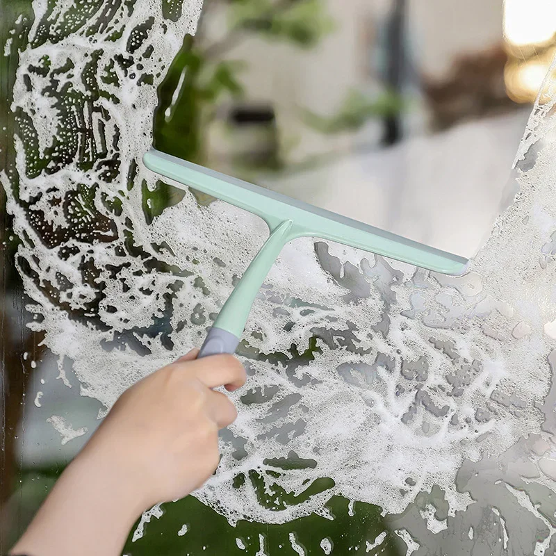 Multi-purpose Silicone Scraping Washing Wiper Household Window Bathroom Kitchen Glass Cleaning Tool Floor Surface Small Wiper