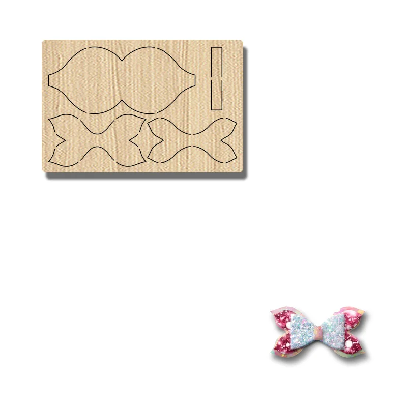 

BD117 2023 New Bow Hairpin Wood Cutting Mold With Customizable Dimensions For Most Machines