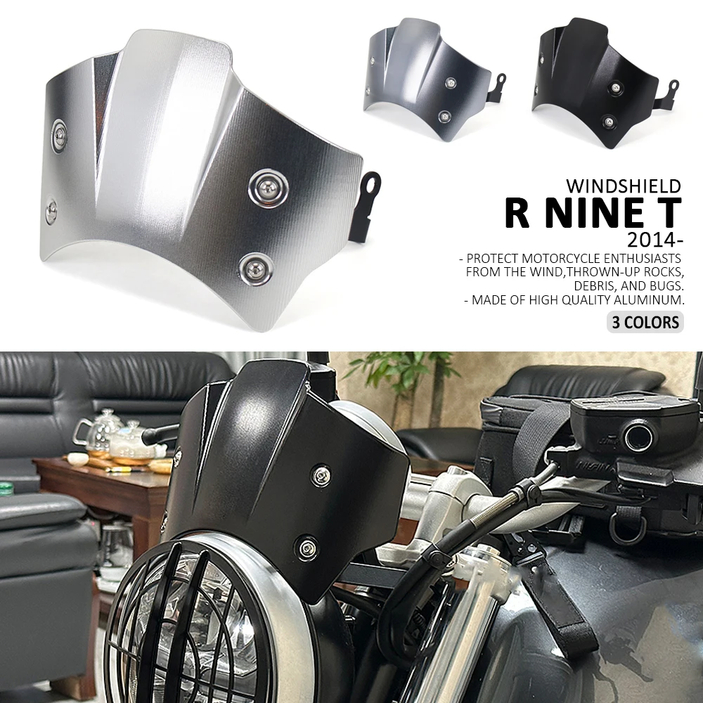Per Bmw R9T Rninet Rninet Rninet R Nine T Ninet 2014 - 2023 Moto Parabrezza In Alluminio Deflettore Del Vento Carenatura Parabrezza