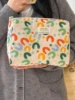Cute Quilted Cotton Makeup Bag Women Zipper Cosmetic Organizer Female Cloth Handbag Box Shape Portable Toiletry Case For Girls 2