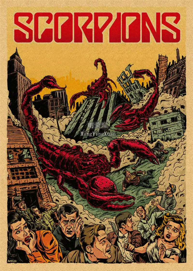 Scorpions Band Poster Wall Art Posters Decoration Art Poster