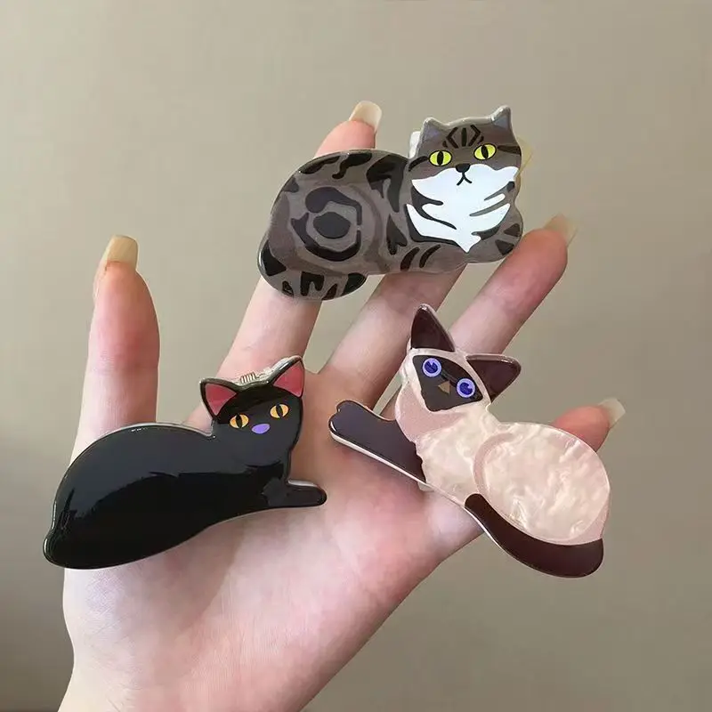 Cute Cat Hairpin Set