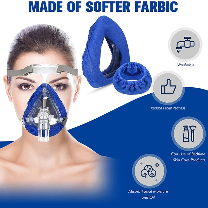 Universal 1PC Mask Liners Reusable Fabric Comfort Covers Reduce Air Leaks Skin Irritation Covers Nose and Mouth