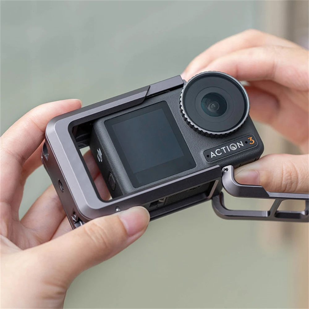 

Для DJI OSMO Action 3 Camera Cage универсальная защитная рамка Соединительный интерфейс Холодный башмак Удлинительный светильник для микрофона