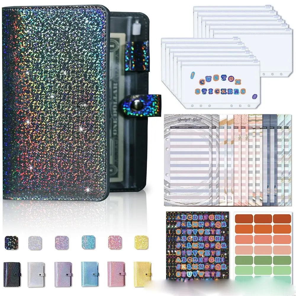 

Budget Planner Cash Envelope Savings Money 6 Holes Binder for Financial Management A6 Loose-leaf Notebook Binder Housing