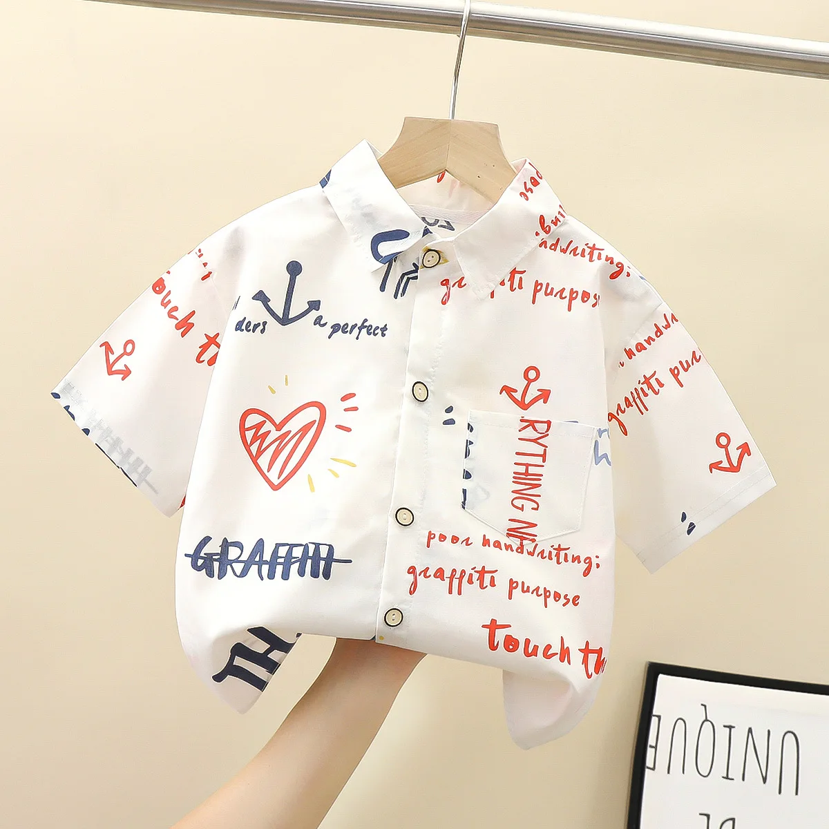 2-8Y Boys Shirt Formal Kids Gentlemen Tops Clothes Hawaii