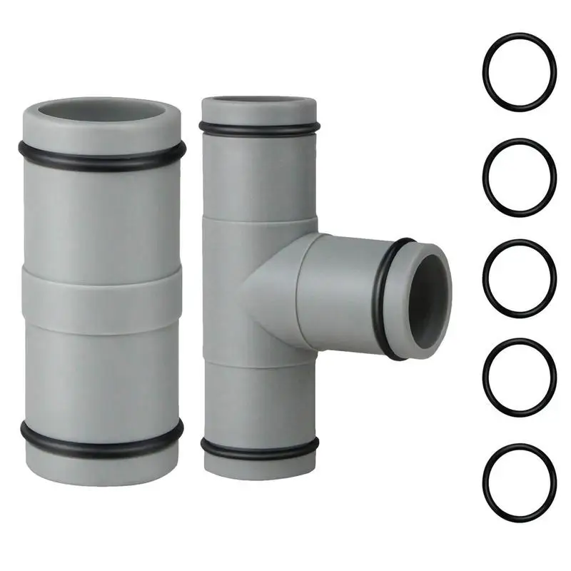 Pool Hose Connector 32mm T Shaped Swimming Pool Filter Pump Pipe Joint Accessories Universal 1.25in Pipe Connector for pool pump replacement hose,pool hose coupling,pool inlet connection kit,swimming pool accessory,pool filter pump adapter