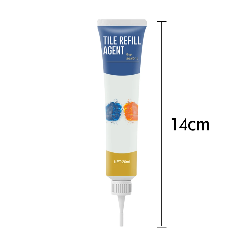 Description Picture 6 of item1PC Professional Tile Gap Repair Agent White Tile Refill Grout Pen Mouldproof Filling Agents Wall Porcelain Bathroom Paint Clean