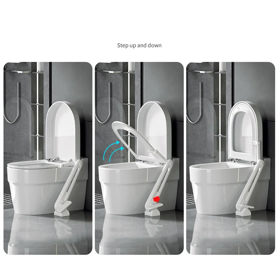 Foot Pedal Toilet Lid Lifter Anti-dirty Foot-operated Toilet Seat Lid Holder Device Bathroom Accessories