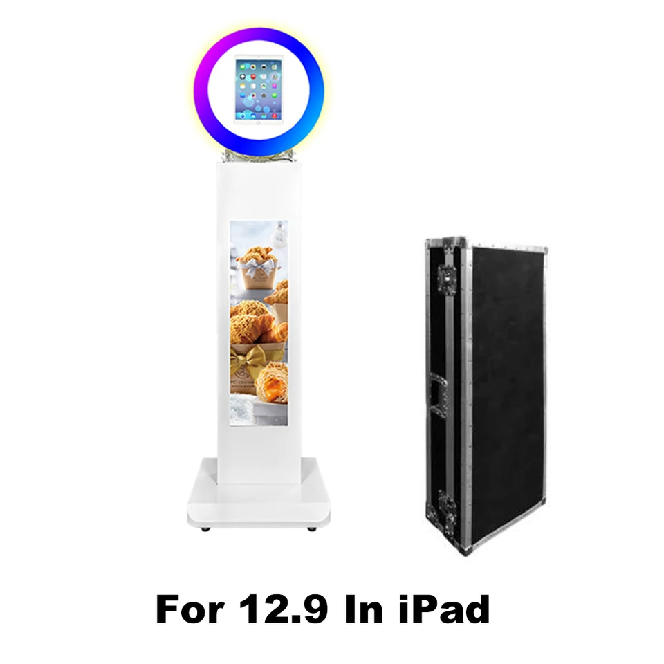 Adjustable iPad Photo Booth With LED Ring Light