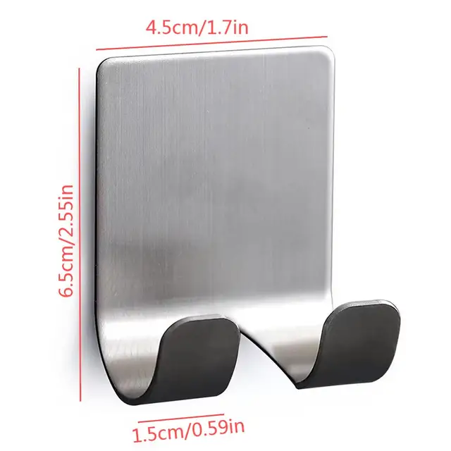2 pièces porte-rasoir 304 en acier inoxydable hommes rasage rasoir support étagère rasage rasoir support de rangement salle de bain crochet organisateur 6