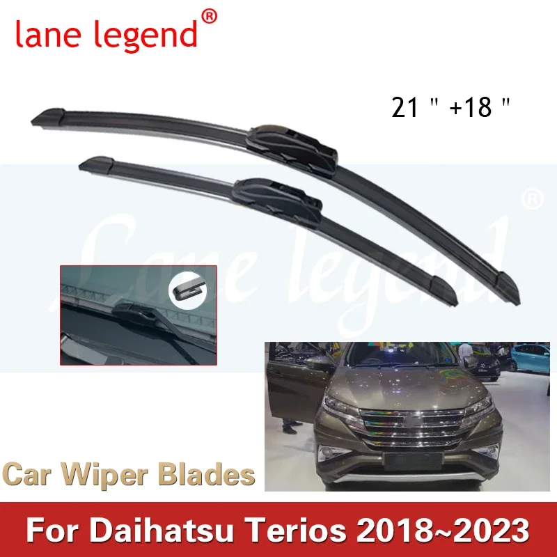 

For Daihatsu Terios Toyota Rush F800 F850 MK3 2018~2023 Front Wiper Blades Brushes Window Windshield Windscreen Car Accessories