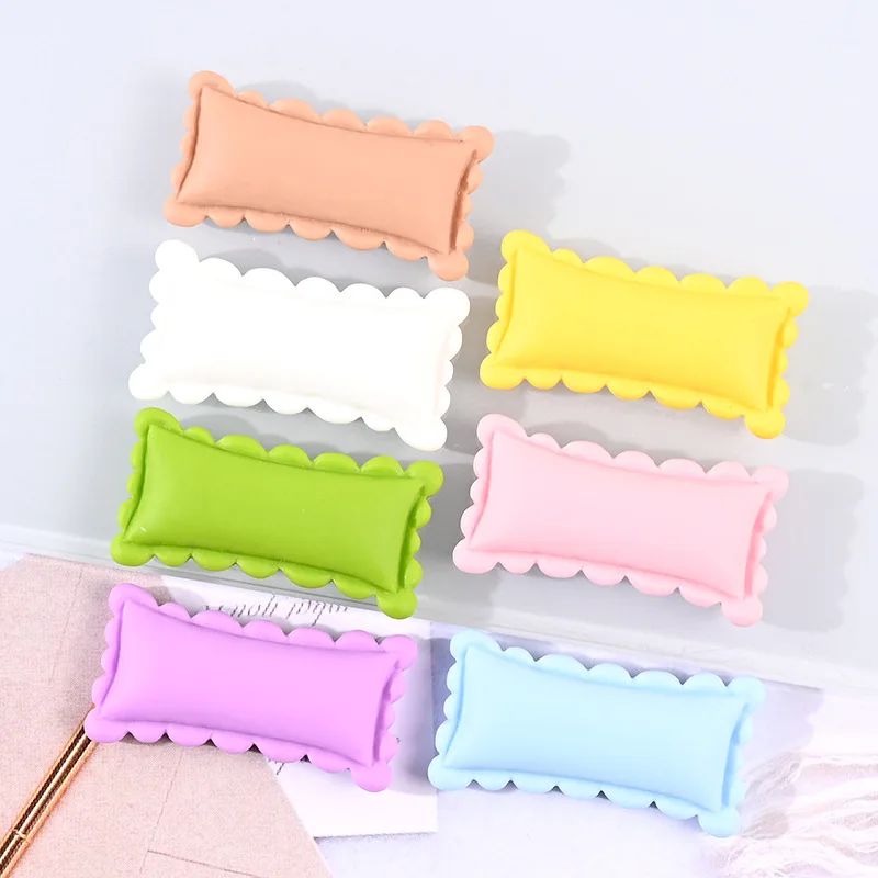 10 Stück Simulationskissen Harz Flatback Cabochons Scrapbooking und Handwerk Handyhülle Deko Teile DIY Zubehör – Detail 7