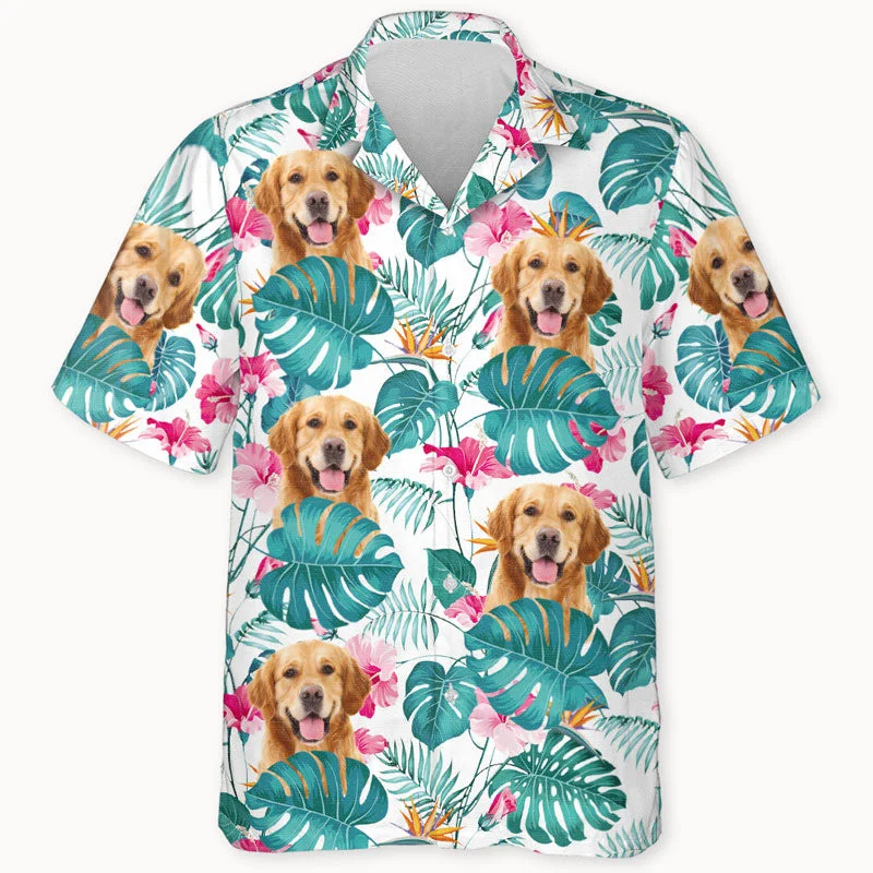 

Милая Мужская рубашка с 3d принтом для домашних животных, классная летняя гавайская рубашка с тропическими фруктами, лацканами и короткими рукавами