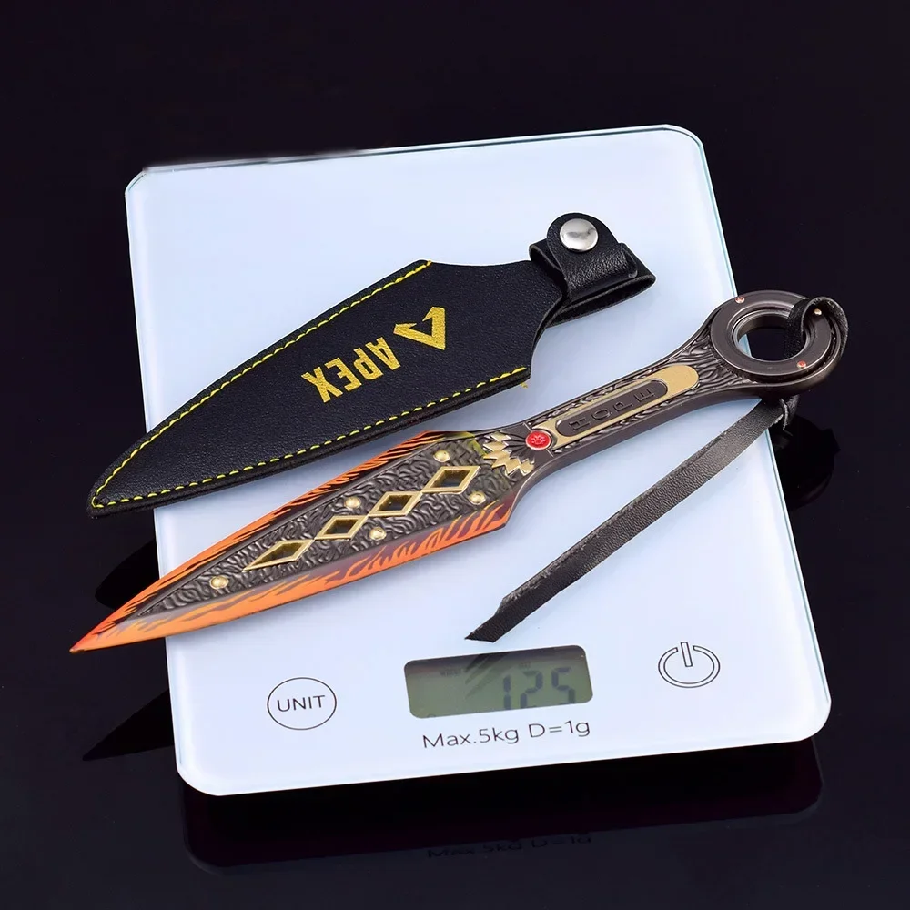 22cm Apex Legends Heirloom Weapon Wraith Kunai Game Metal Katana Ninja Swords Rotatable Melee Weapon Model cosplay sword game knife cosplay toy retractable sword toy cosplay prop Gifts Toys for Boys