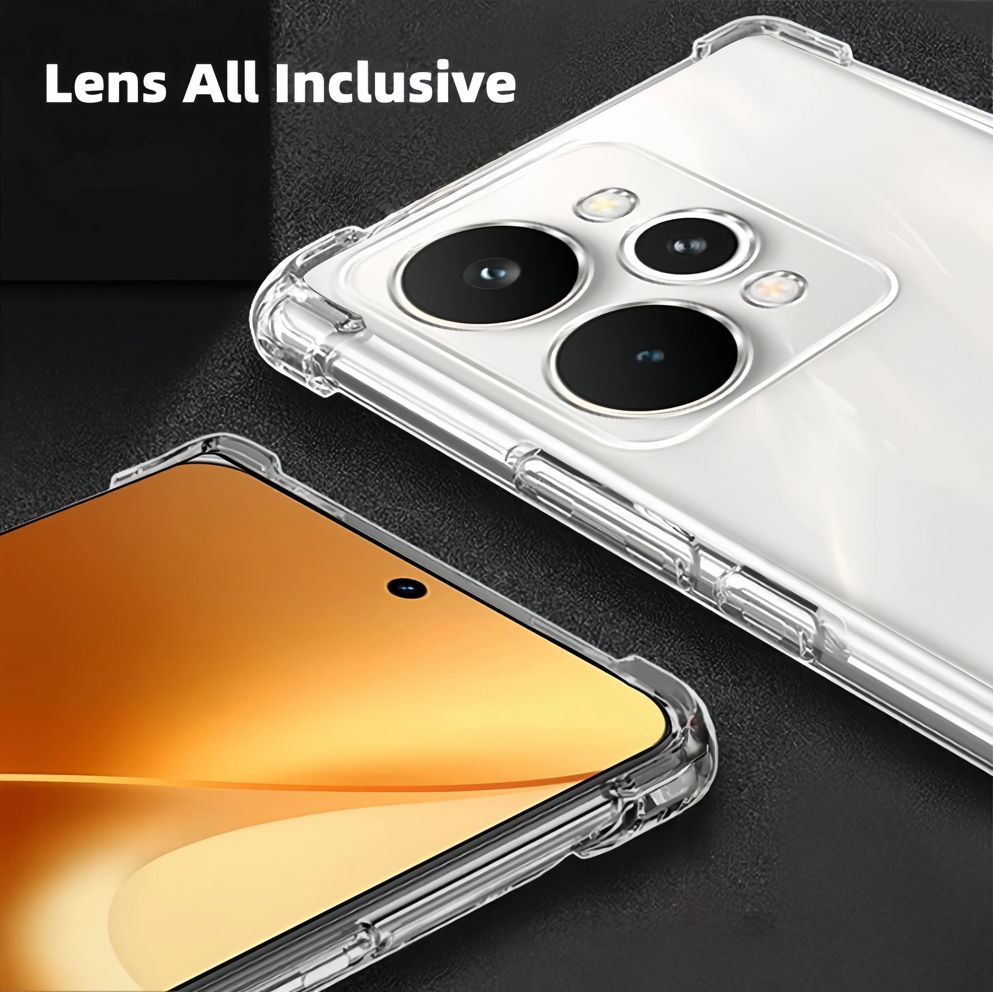 Clear Shockproof Transparent TPU Phone Case