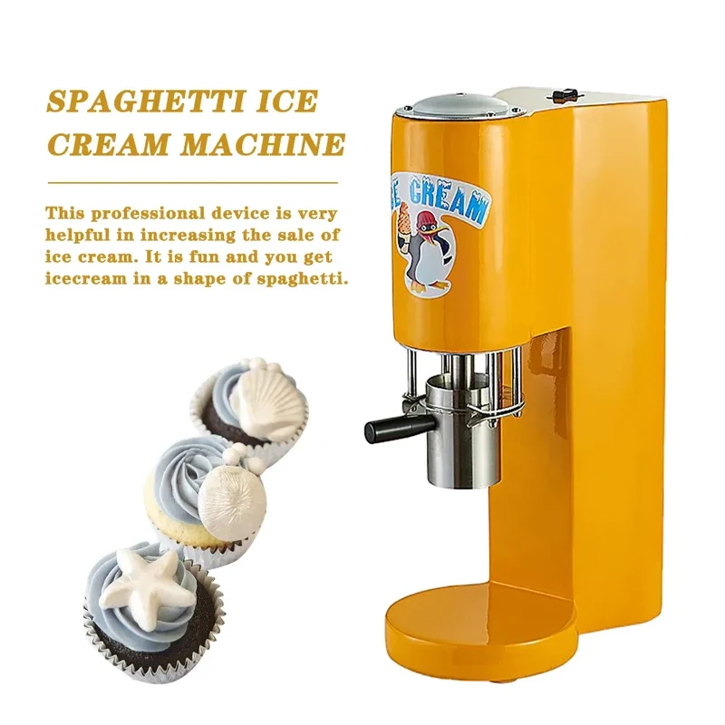 Italian Gelato Ice Cream Noodle Shape Making Machine Ice Cream Spaghetti Machine Gel Spaghetti Press Ice Cream Machine 3
