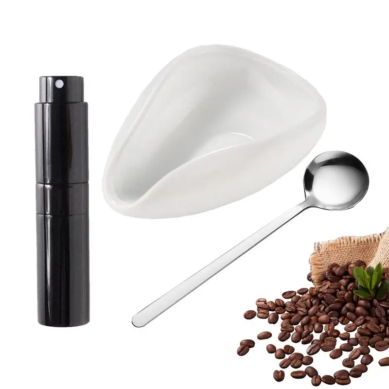 

Coffee Dosing Cup Ceramic Spray Bottle For Coffee Beans Coffee Bean Dosing Vessel Tray Kit For Home Espresso Bar Or Coffee