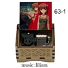 Black Wooden Delicate Elfen LIED Lilium Music Box, Anime Wind Up Kids Mechanical Toy Girlfriend Christmas New Year Souvenir Gift 5