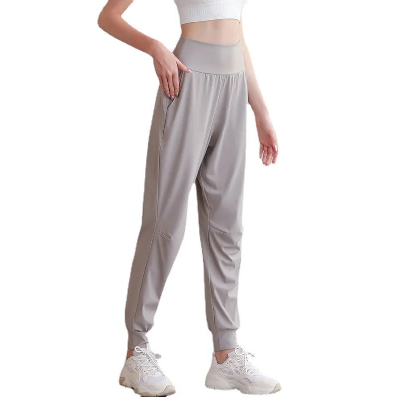 Wmuncc Women Sport Pant Loose Breathable Nylon + Spandex Soft Brethable Stretchable Fabric Fitness Gym Sportswear